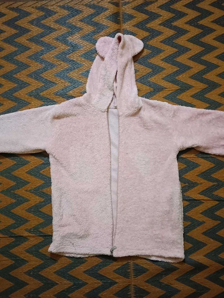 Pink Bear Ear Hoodie