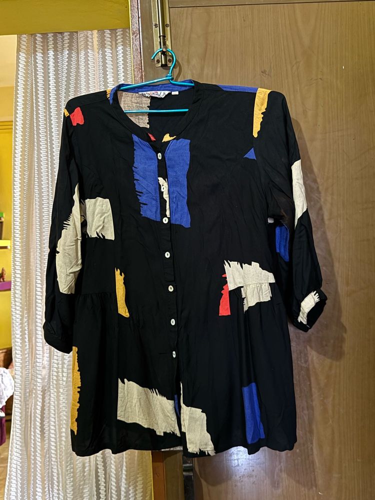 Abstract Print Blouse