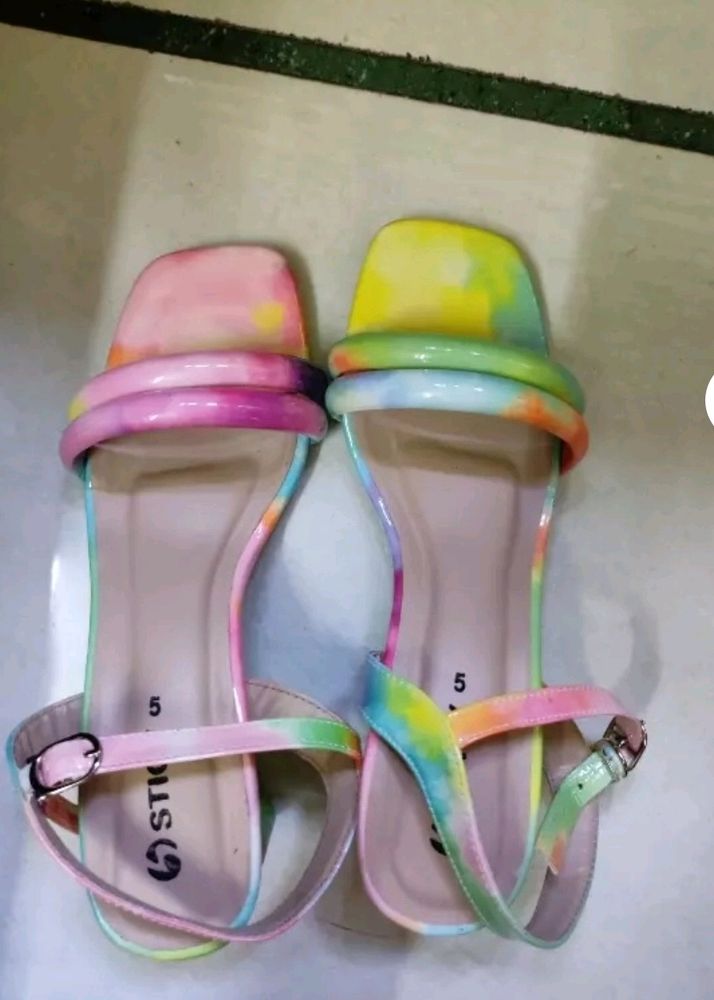 Tie-Dye Platform Sandals