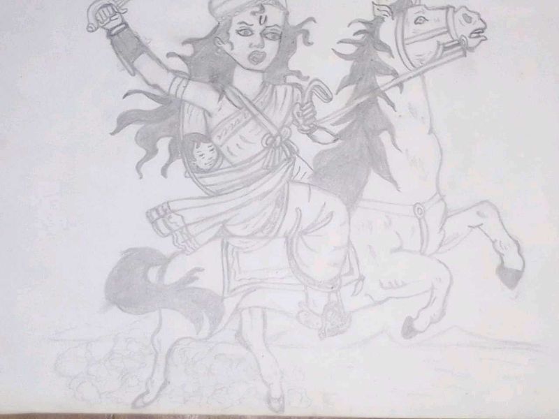 &#34;Rising Spirit of Valor&#34;pencil Art 🎨