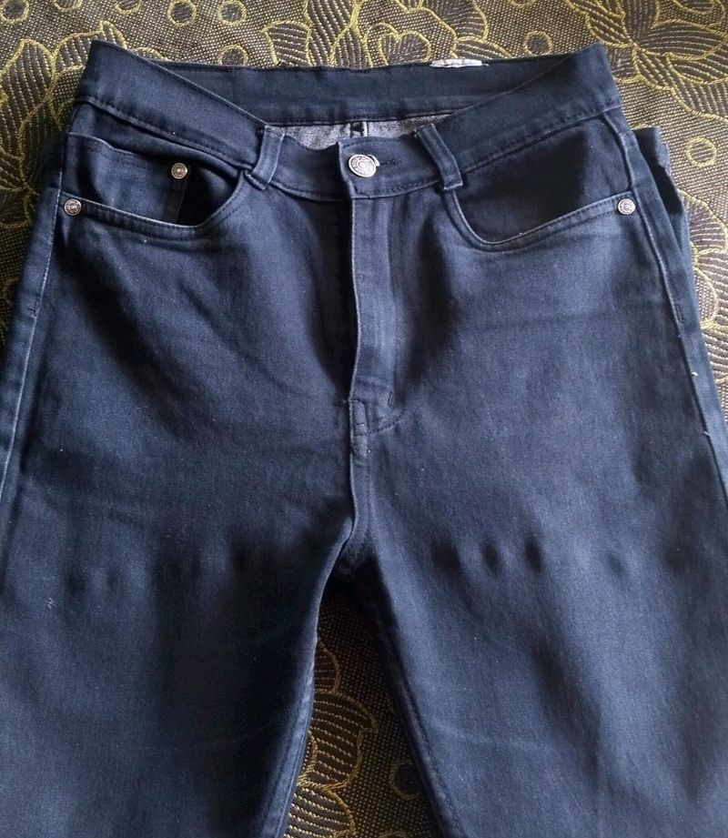 Dark Charcoal Jeans .(High Waisted  )