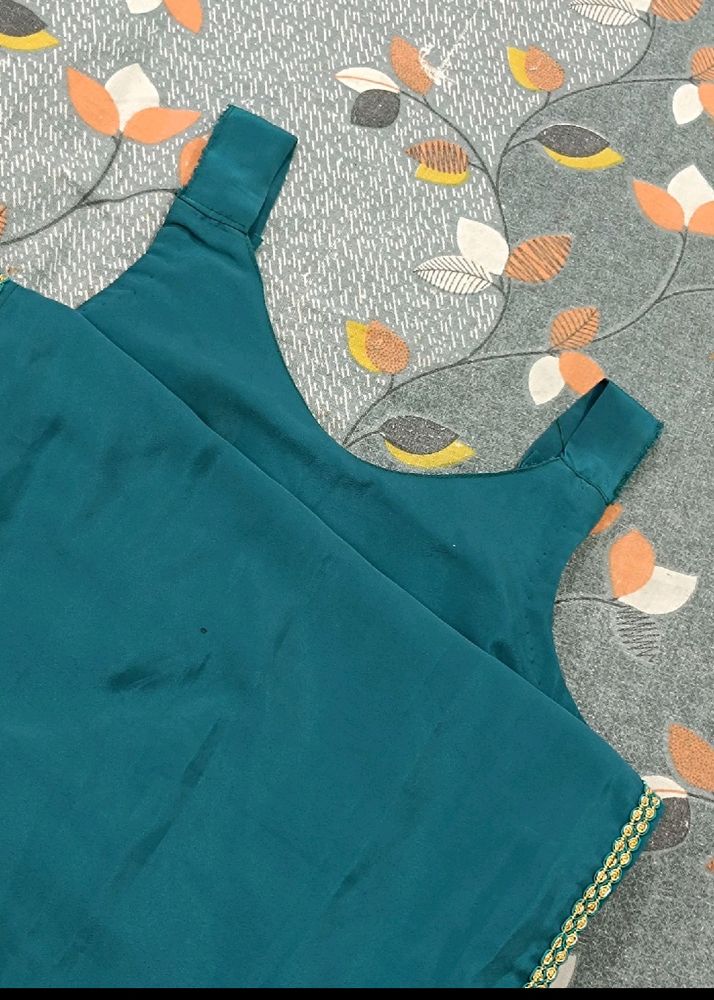 Gama Green Suit Kurti+Pajama