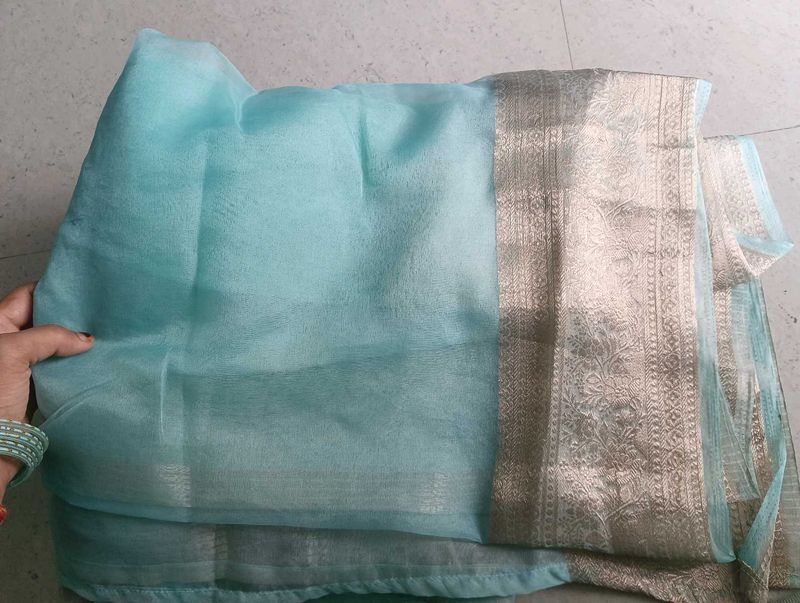 Elegant Blue Saree