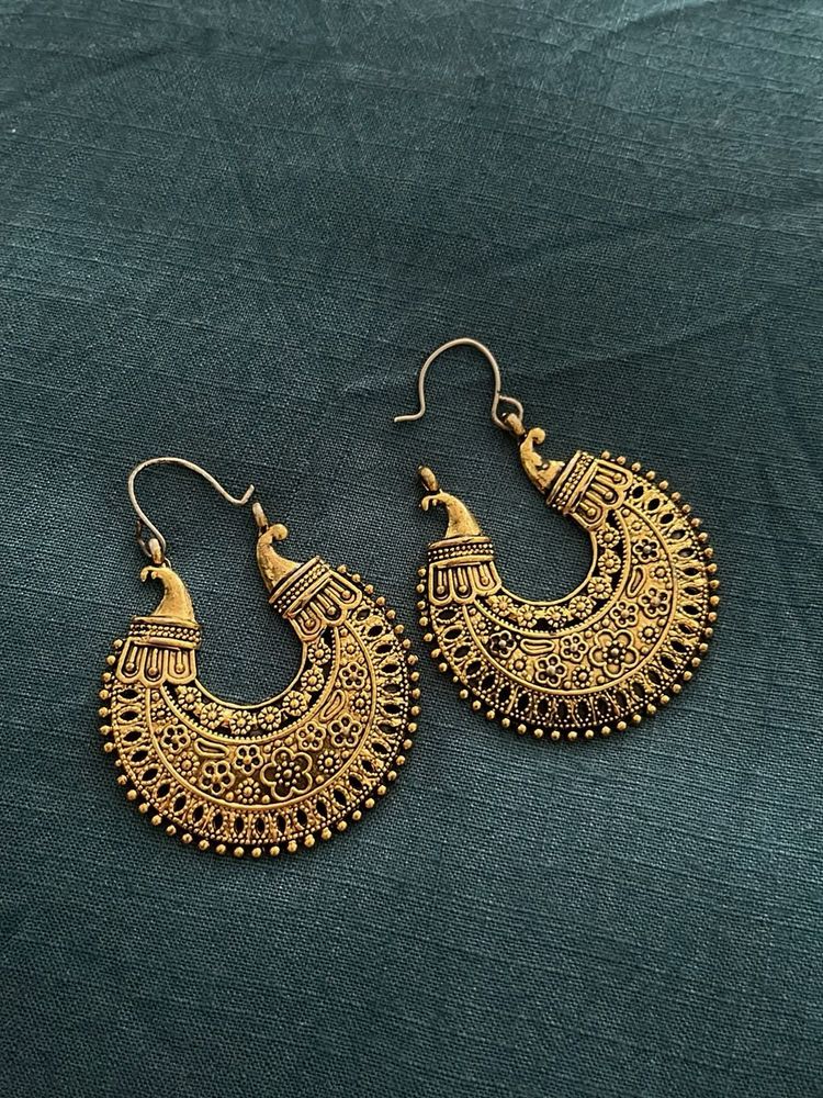 Gold Statement Earrings