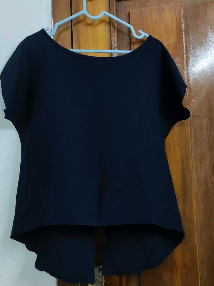 Elegant Hi-Lo Hem Blouse