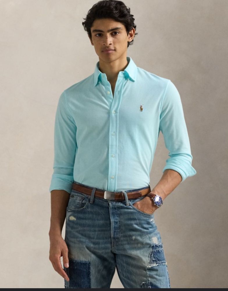 Ralph Lauren Tiffany Knit Oxford Shirt