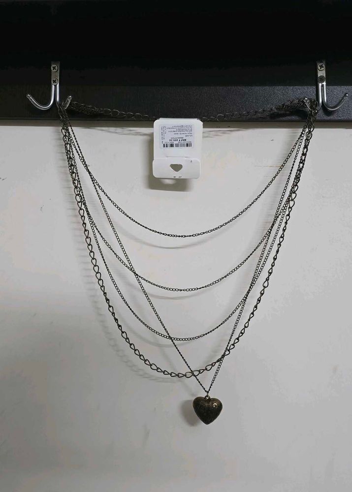 Layered Heart Necklace 💛 in Oxidized Gold ✨️