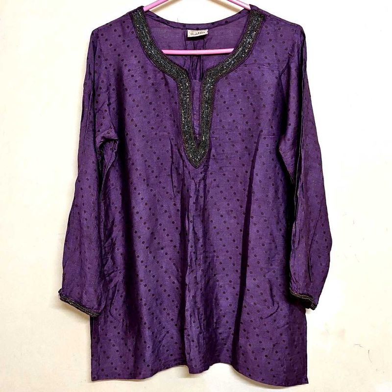 Short Kurti Purple