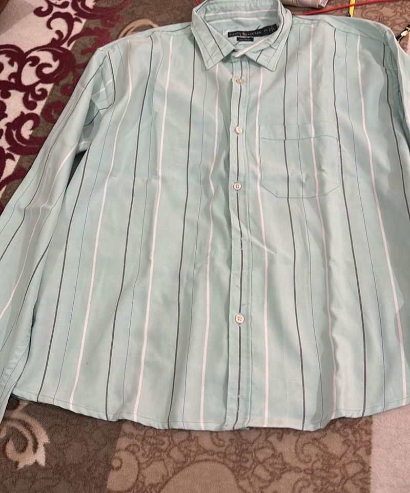Striped Button-Down Shirt