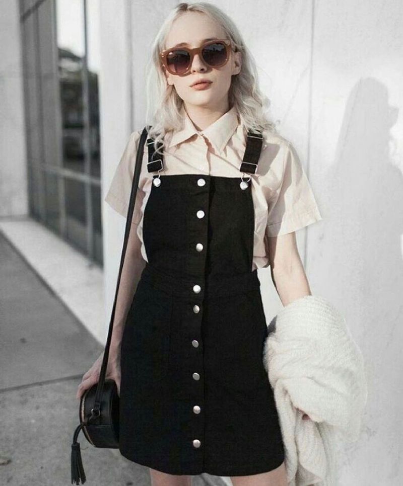 H&amp;M Divided Pinafore Dungaree Dress