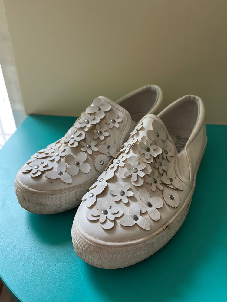 Brash Brand White Casual Shoes UK 5