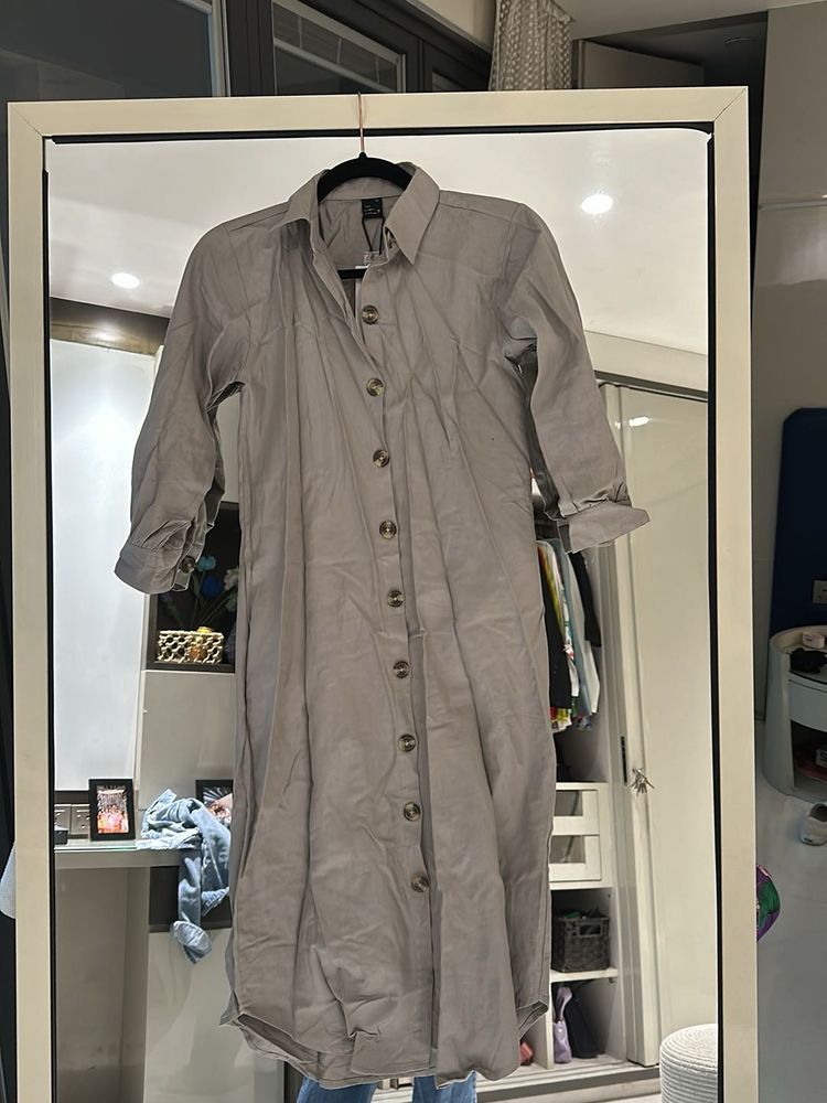 Grey Midi Dress
