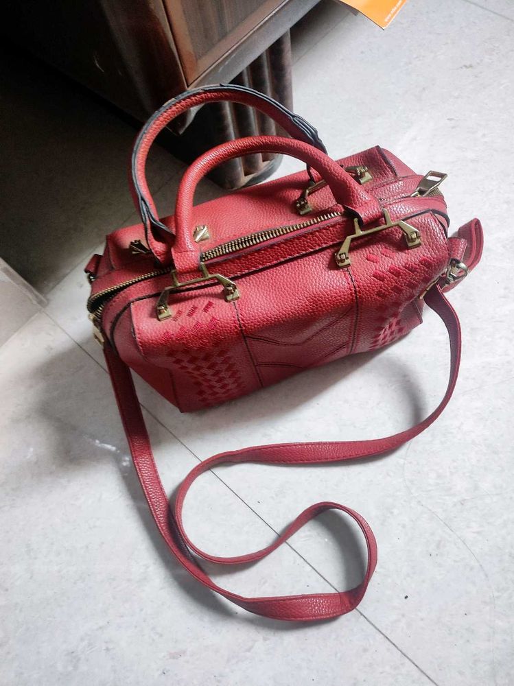 Maroon Handbag