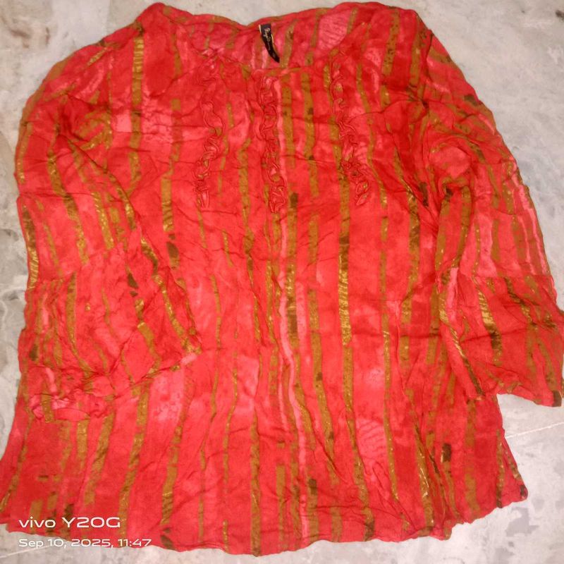Red Colored Top