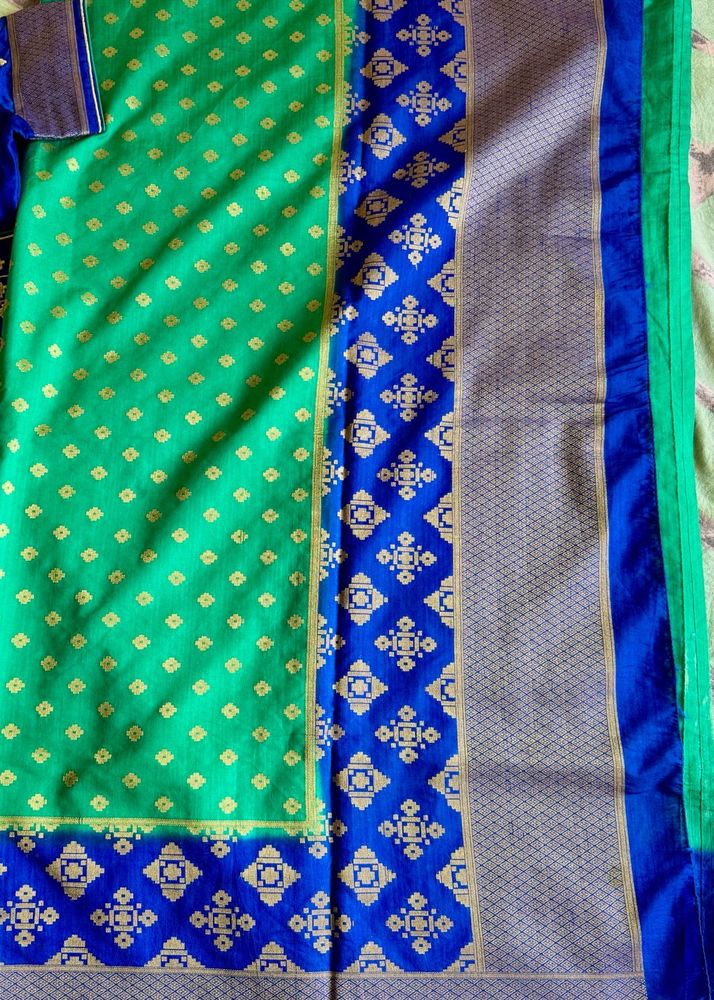 Tussar Silk Saree With Blouse