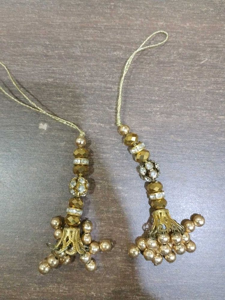 Golden Blouse Danglers