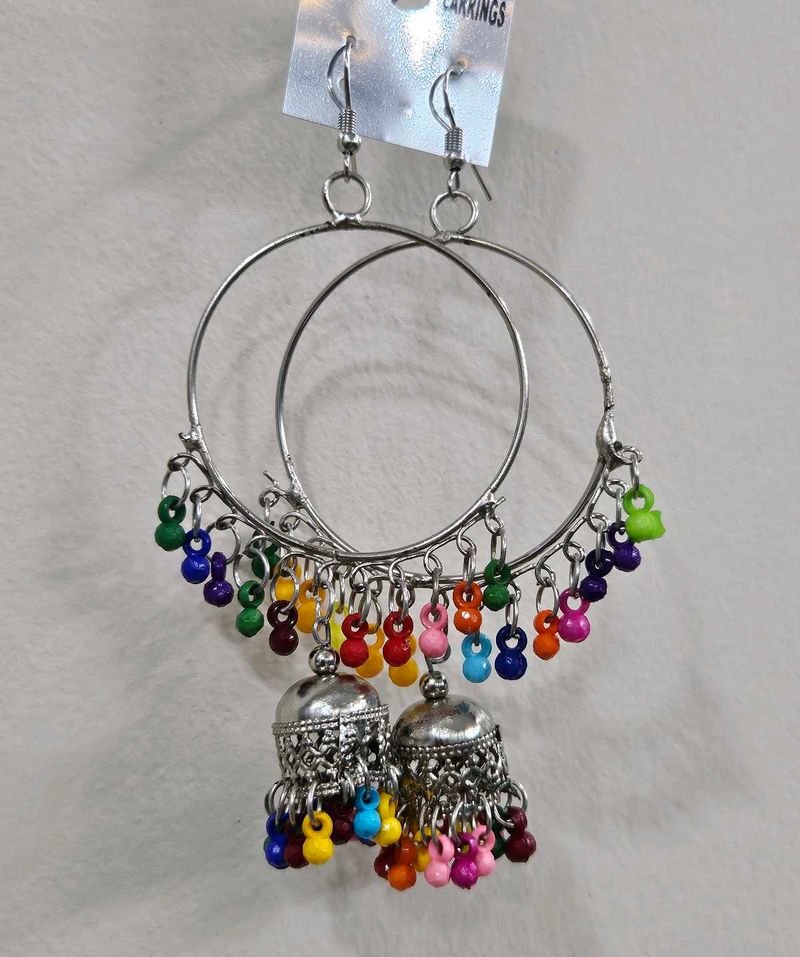 Boho Jhumka Earrings