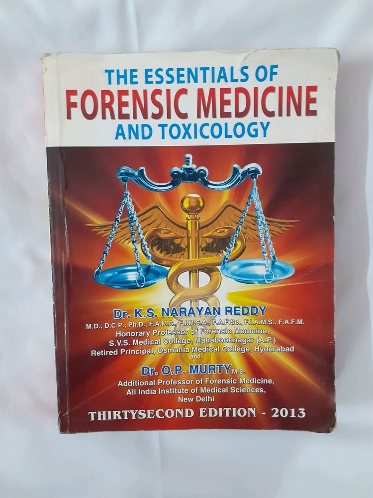 The Essentials Of Forensic Medicine And Toxicology -KS NARAYAN REDDY