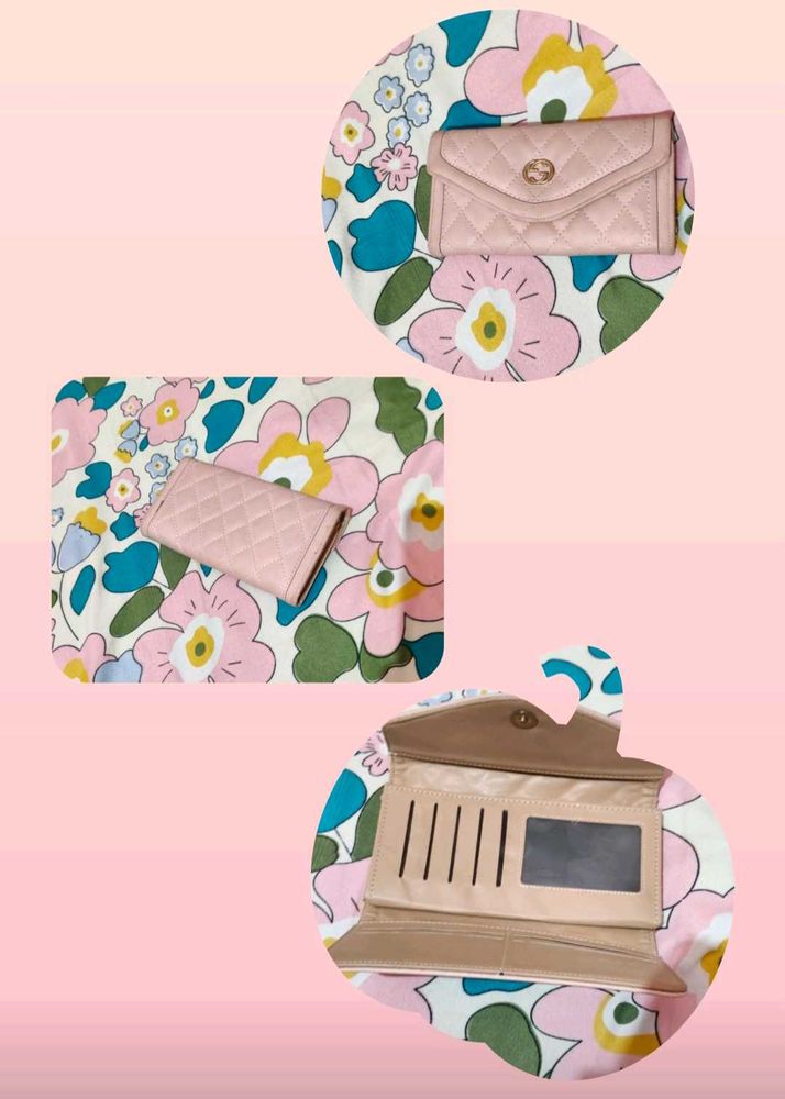 Quilted Pale Pink Wallet