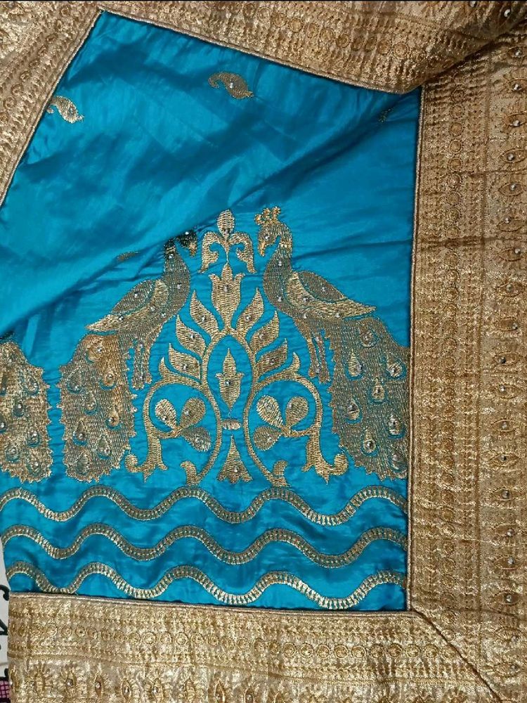 Blue Embroidery Saree 🌀