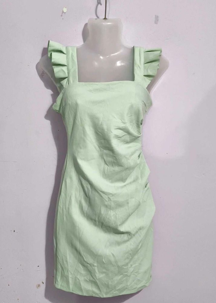 Cute Green Mini Dress