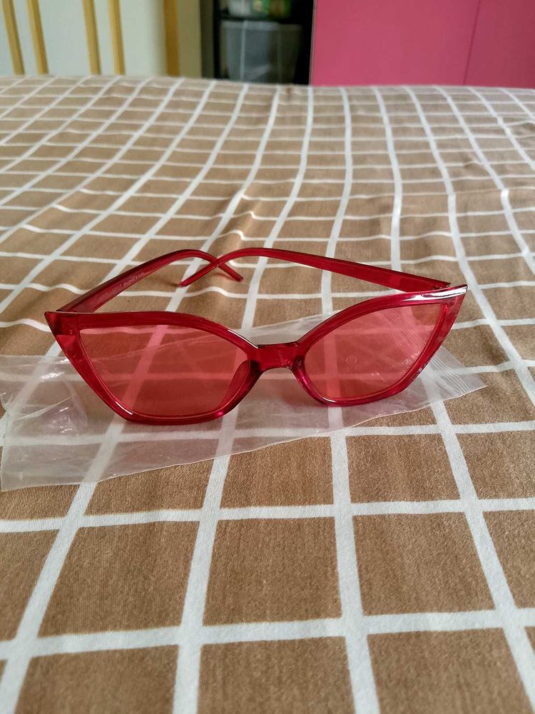 Red Cat Eye Sunglasses
