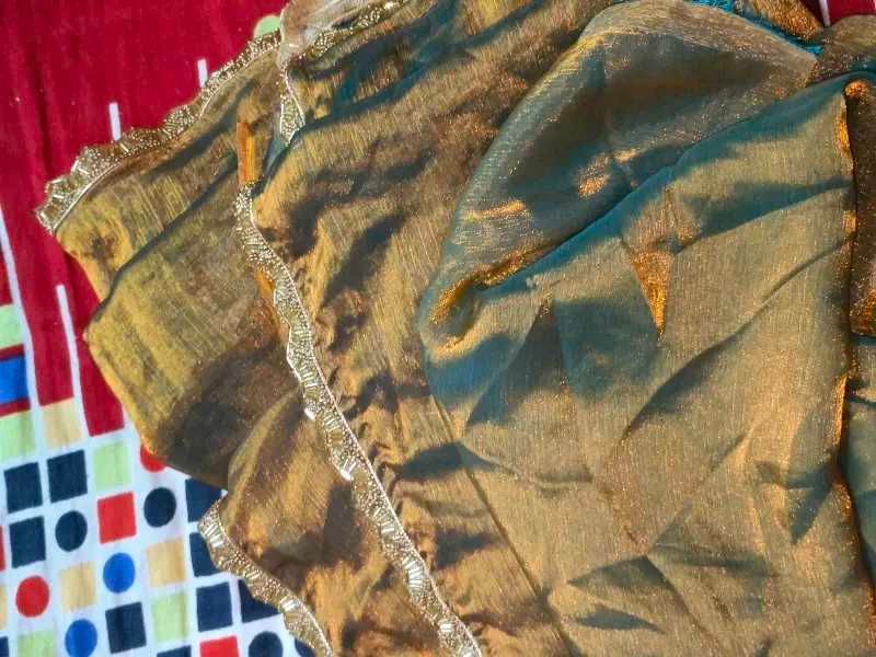 Golden saree