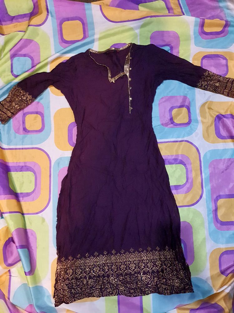 purple kurta