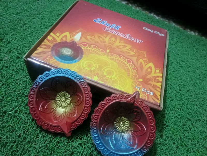 Shubh Sanskar Clay Diya Set