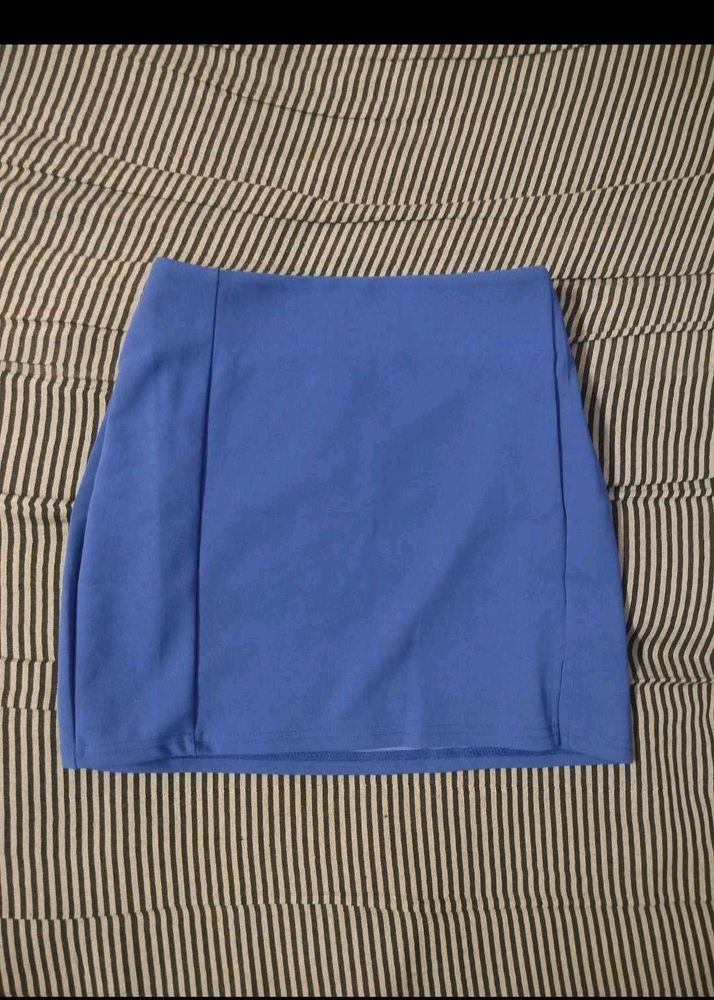 Blue Mini Skirt