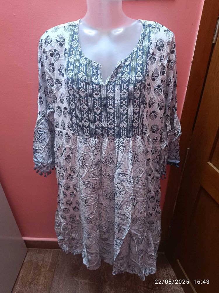 (Donation) Xxl Print Kurta