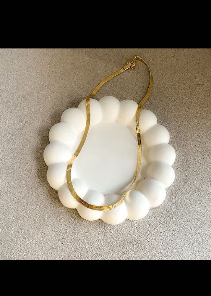 Gold Herringbone Necklace