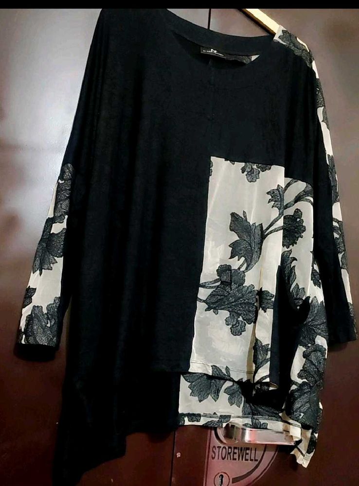 Black Top White Net Design For 58 Bust