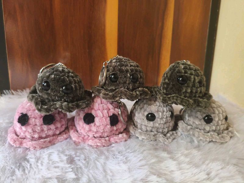 Crochet Octopus Keychain