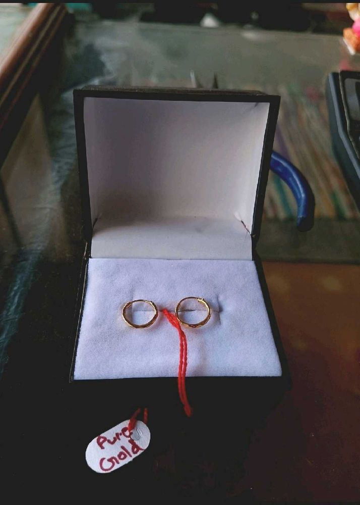 Pure Gold Hoop Earrings