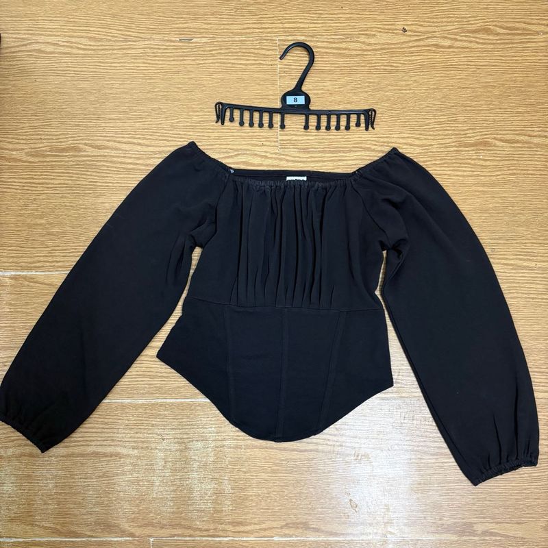 Long Sleeve Black Top