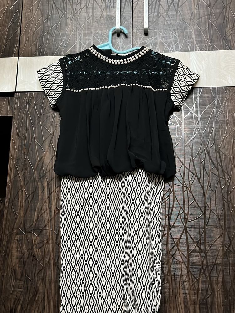Black And White Bodycon Dress