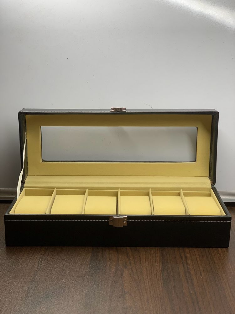 Watch Box Organizer - 6 Slot Watchs Storage Holde