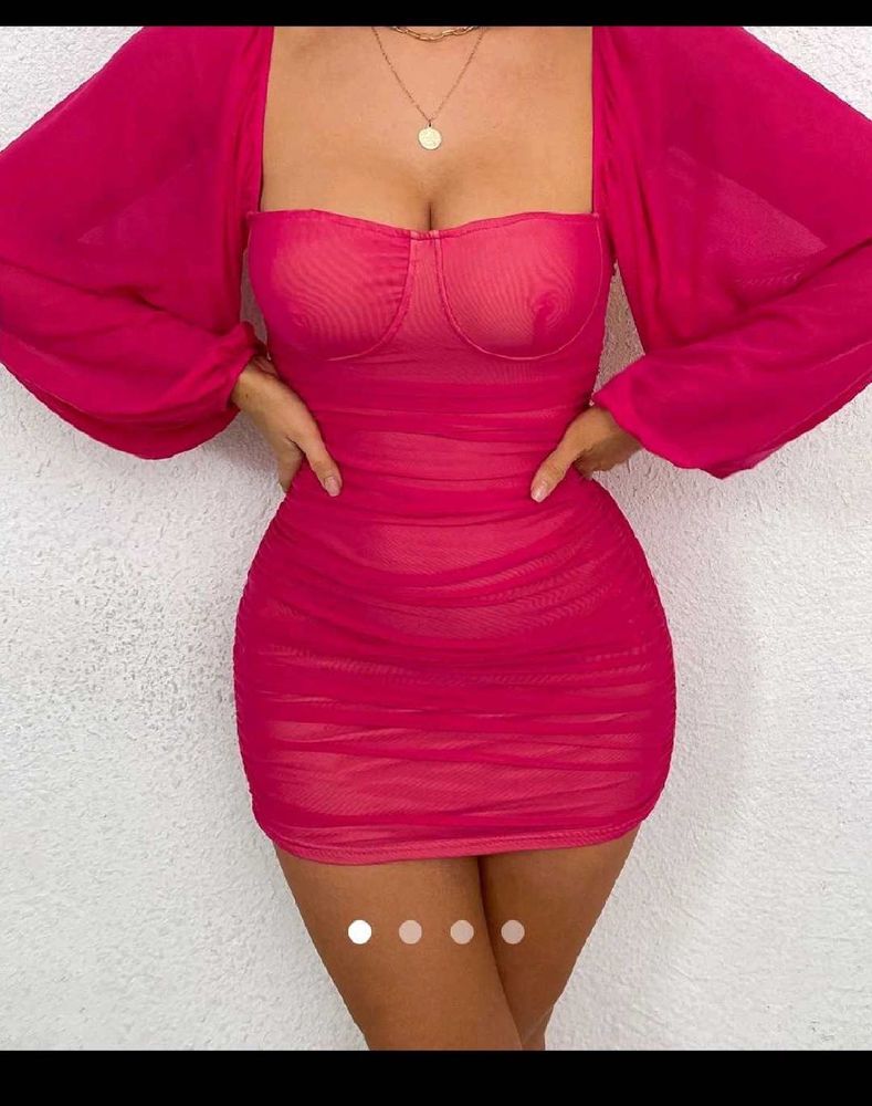 Pink Bodycon Mini Dress
