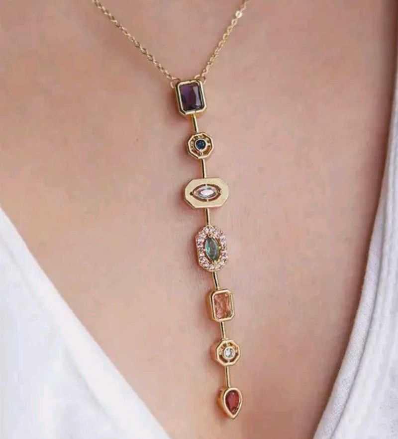 Luna Gemfall Necklace Anti Tarnish