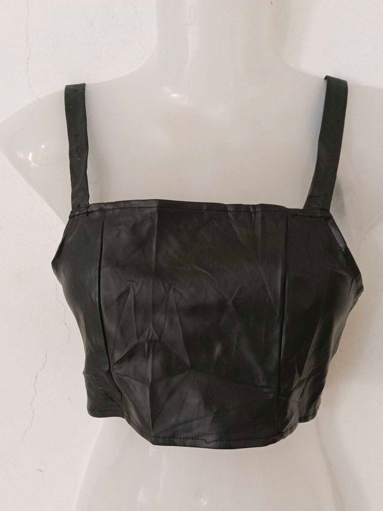 SHEIN LEATHER TOP