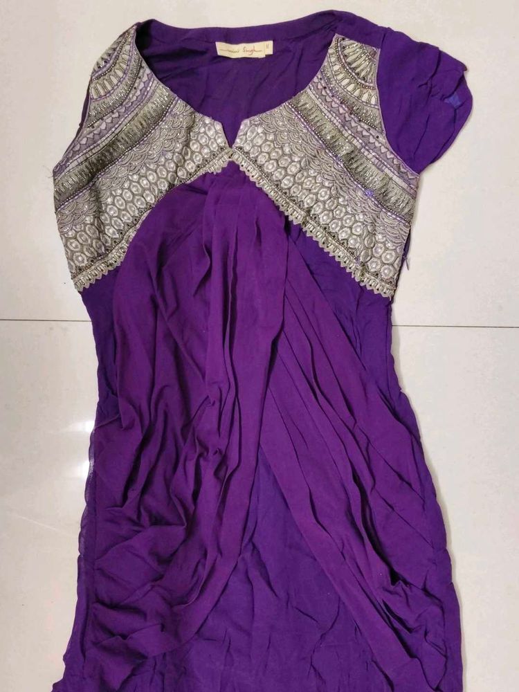 Elegant Purple Kurta