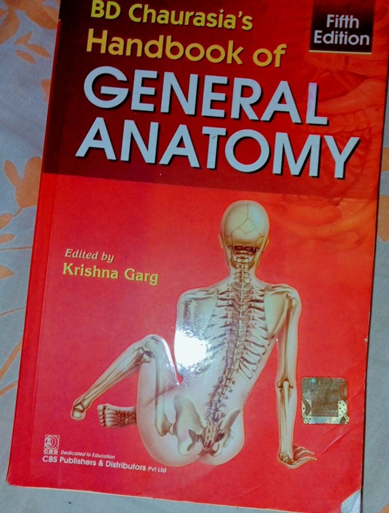 BD Chaurasia's Handbook Of General Anatomy.