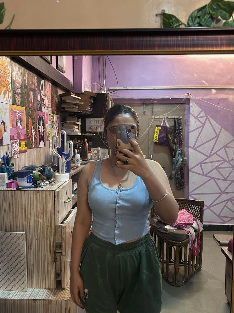 Cute Light Blue Tank Top