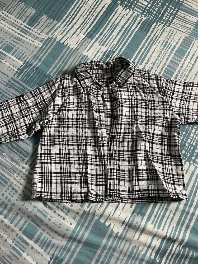 Plaid Crop Jacket