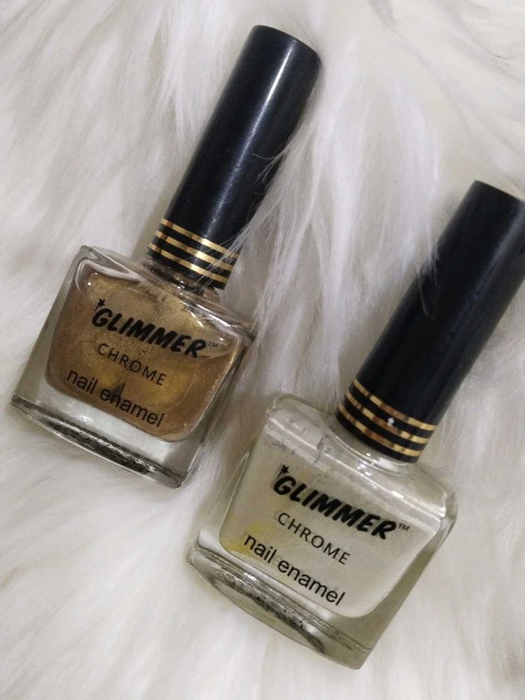 Glimmer Chrome Nail Enamel Duo
