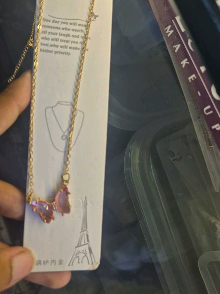Butterfly Pink Necklace