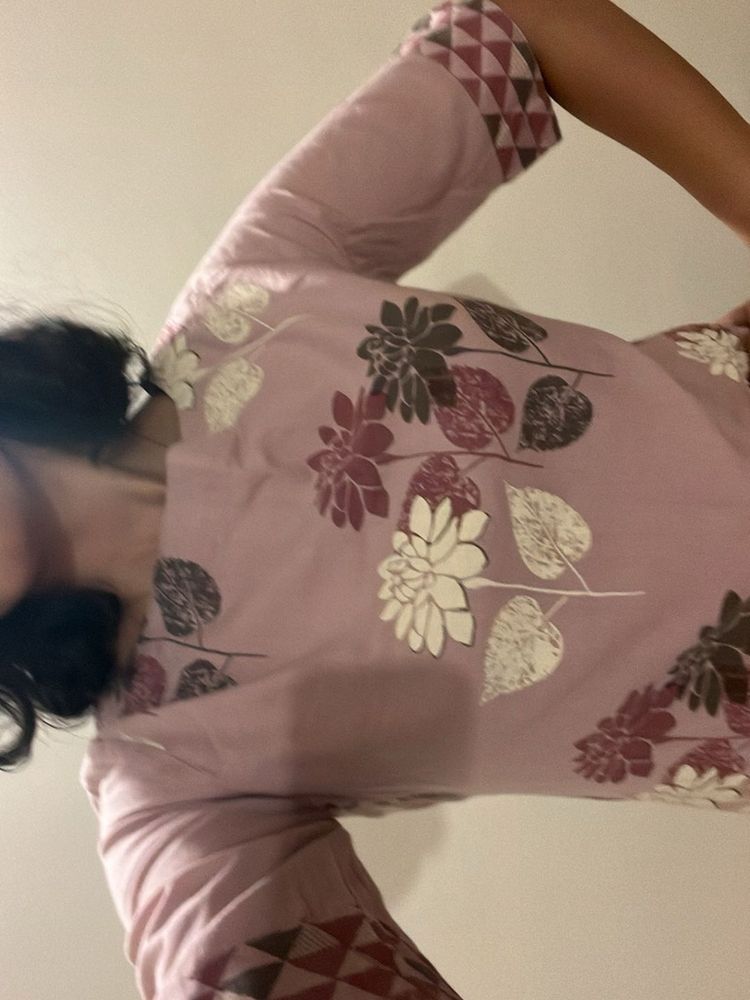 Floral Print Kurta