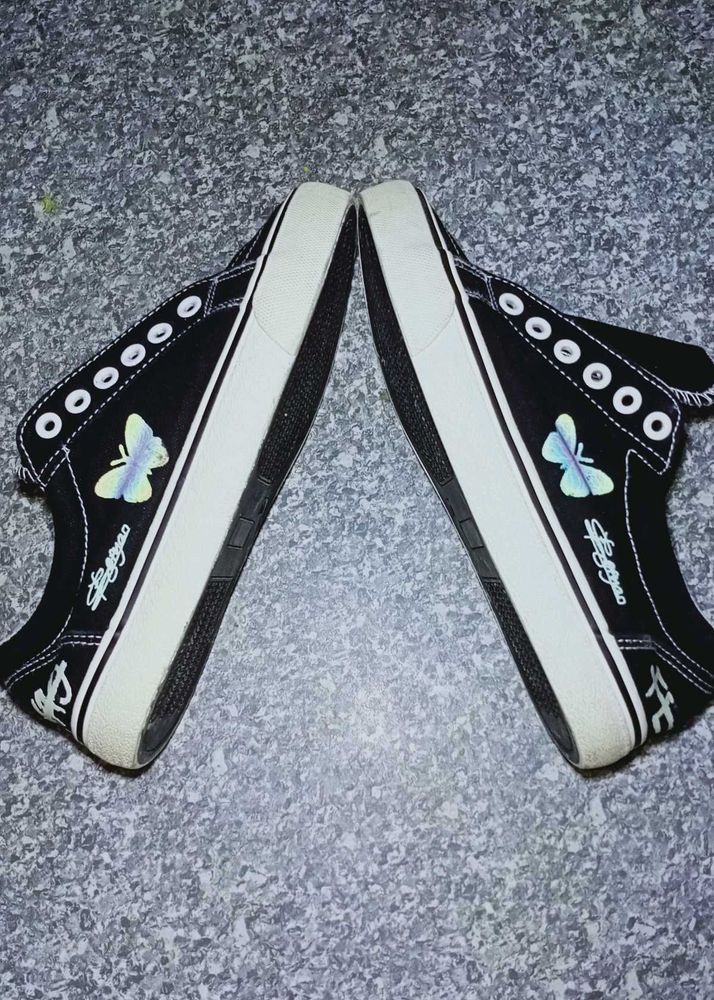 FEIYAO BLACK DENIM SHOE