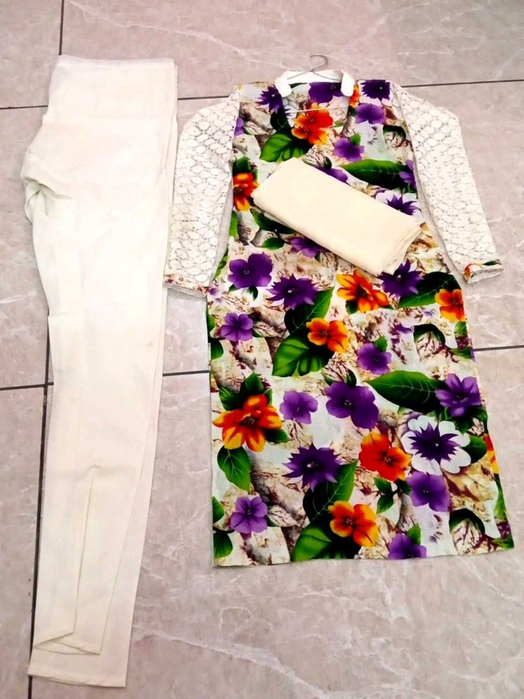 Kurti Peazmi With Dupatta